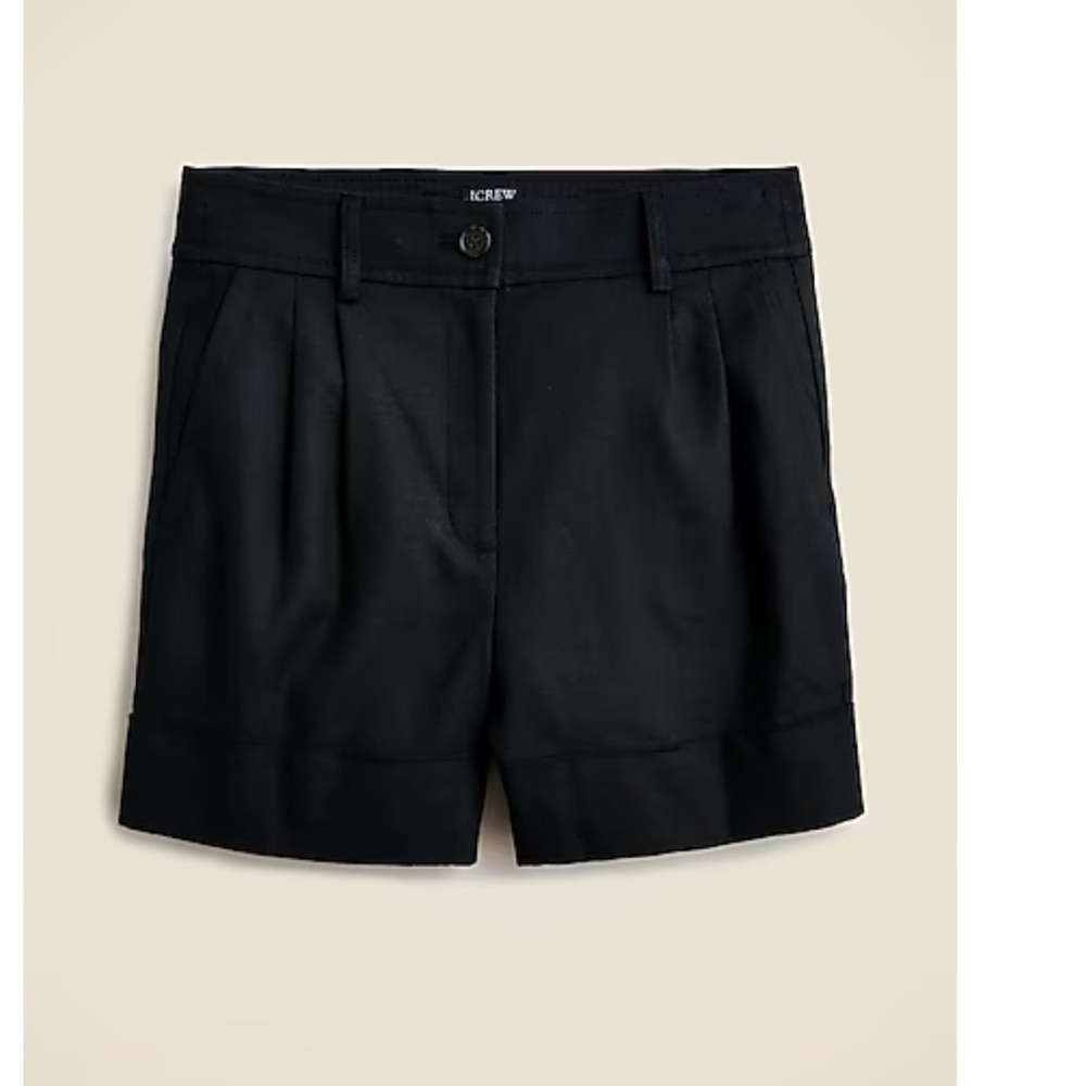 J. Crew women’s High Waist linen Black Shorts